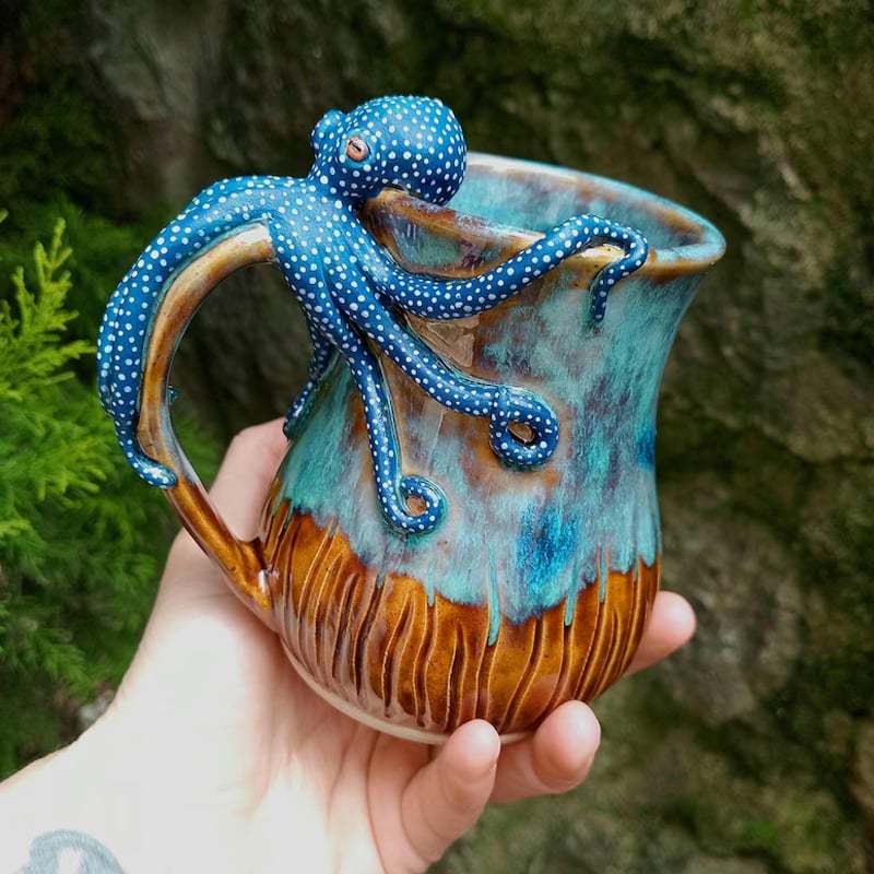š„LAST DAY 60% OFF - šHandmade Octopus Mug