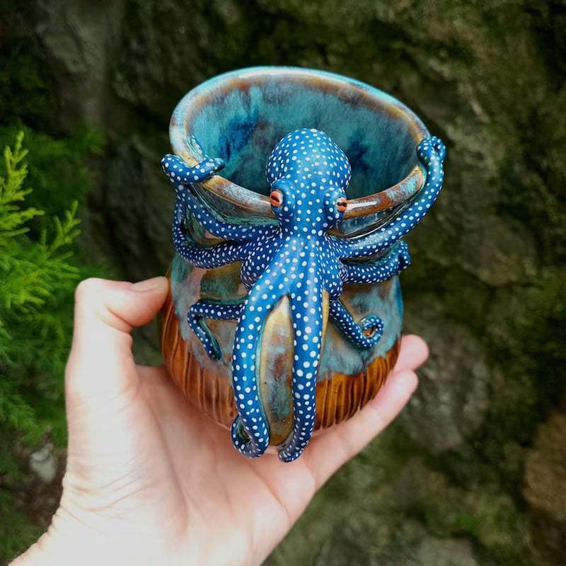 š„LAST DAY 60% OFF - šHandmade Octopus Mug