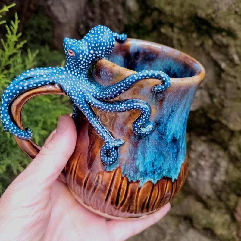 š„LAST DAY 60% OFF - šHandmade Octopus Mug