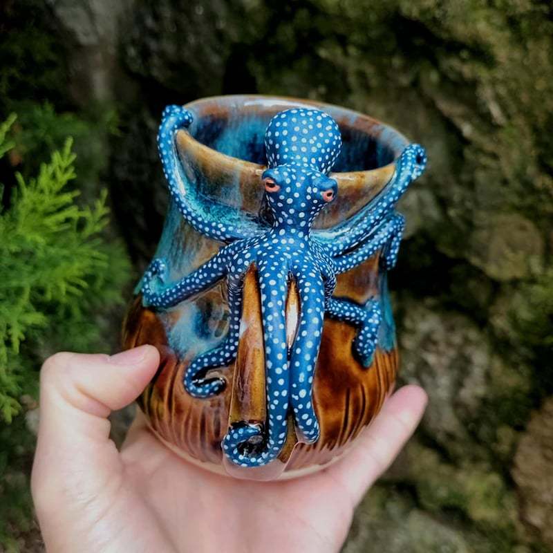 š„LAST DAY 60% OFF - šHandmade Octopus Mug