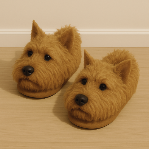 🐕Super Realistic Dog Plush Slippers — Feel Like Walking with Your Dog Every Step