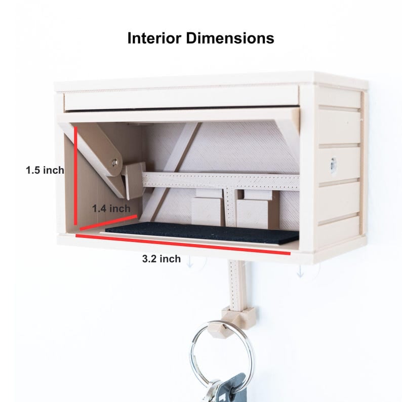Car Garage Key Holder with Opening Door