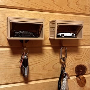 Car Garage Key Holder with Opening Door