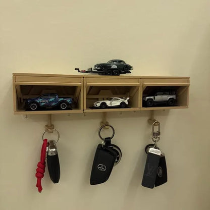 Car Garage Key Holder with Opening Door