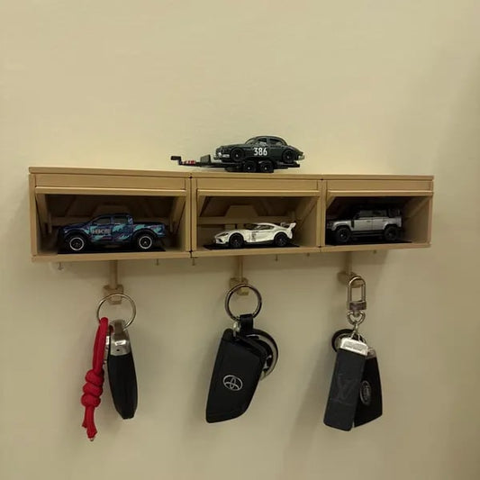 Car Garage Key Holder with Opening Door
