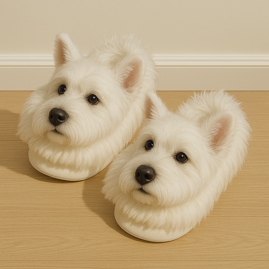 🐕Super Realistic Dog Plush Slippers — Feel Like Walking with Your Dog Every Step