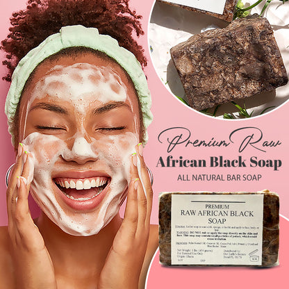 Premium Raw African Black Soap - Experience the Power of Nature for Your Skin