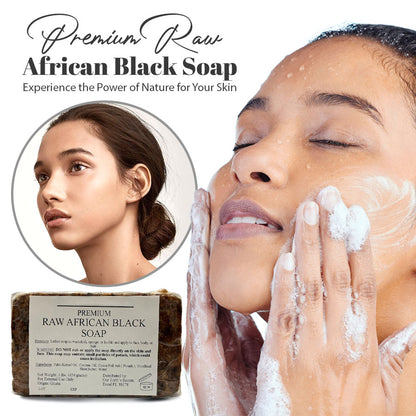 Premium Raw African Black Soap - Experience the Power of Nature for Your Skin