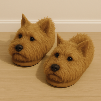 🐕Super Realistic Dog Plush Slippers — Feel Like Walking with Your Dog Every Step